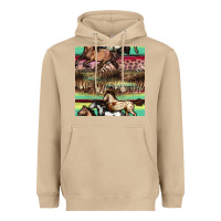 Mushroom horses seamless pattern Heavyweight Hoodie - BundleAndBundleShop