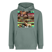 Sage horses seamless pattern Heavyweight Hoodie - BundleAndBundleShop