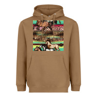 Toasted Coconut horses seamless pattern Heavyweight Hoodie - BundleAndBundleShop