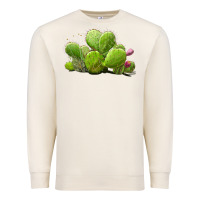 Sandshell Desert Prickly Pear Cactus Premium Sweatshirt - LillyAllenDesigns