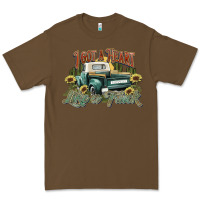 Cacao i got a heart like a truck western sunflower Premium Tee - NancyCooperArtShop