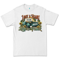 White i got a heart like a truck western sunflower Premium Tee - NancyCooperArtShop
