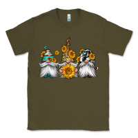 Army Green western sunflowers gnomes Classic Tee - Jasminsmagicworld