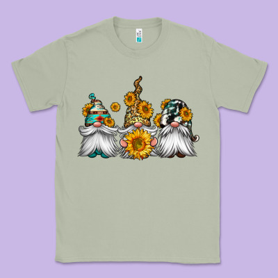 Western Sunflowers Gnomes Classic Tee Designed By Jasminsmagicworld