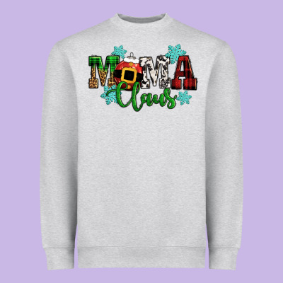 Mama Claus Christmas Heavyweight Sweatshirt Designed By Cowgirlartshop
