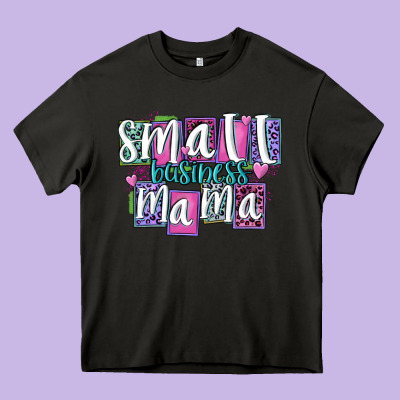 Small Business Mama Heavy Core Tee Designed By Maliassmallbusiness