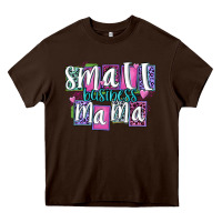 Chocolate Brown small business mama Heavy Core Tee - MaliasSmallBusiness