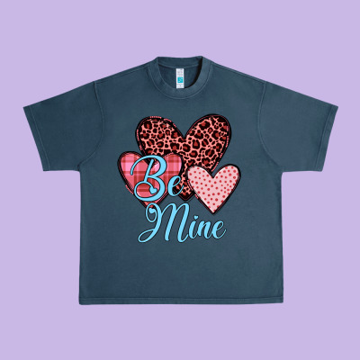 Hearts Be Mine Urban Heavy Tee Designed By Jahusdesignshop