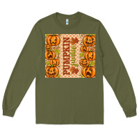 Army Green Fall Pumpkin Junkie Long Sleeve Tee - texasbilliewilder