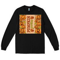 Black Fall Pumpkin Junkie Long Sleeve Tee - texasbilliewilder