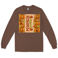 Chestnut Fall Pumpkin Junkie Long Sleeve Tee - texasbilliewilder