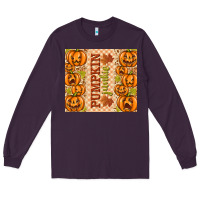 Plum Fall Pumpkin Junkie Long Sleeve Tee - texasbilliewilder