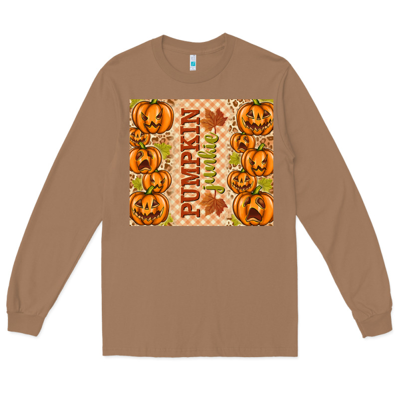 Fall Pumpkin Junkie Long Sleeve Tee by texasbilliewilder | Teevron