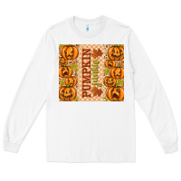 White Fall Pumpkin Junkie Long Sleeve Tee - texasbilliewilder
