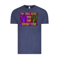 Vintage Denim mardi gras i'm just here for the craw fish with lobster Vintage Tee - RanaPortraitStore