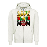 Oatmeal Heather Dope black mom Zipper Hoodie - FaDigitalArtStudio