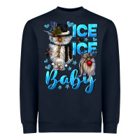 Navy ice ice baby Heavyweight Sweatshirt - CowGirlArtShop