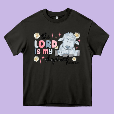 The Lord Is My Shepherd Heavy Core Tee Designed By Maliassmallbusiness
