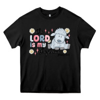 Black the lord is my shepherd Heavy Core Tee - MaliasSmallBusiness
