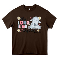 Chocolate Brown the lord is my shepherd Heavy Core Tee - MaliasSmallBusiness
