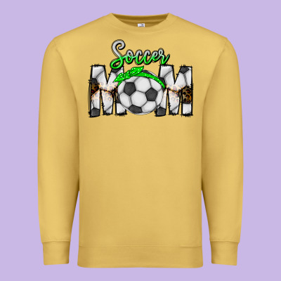 Soccer Mom Premium Sweatshirt Designed By Cowhidedigitalart