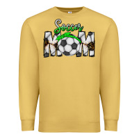 Antique Gold Soccer Mom Premium Sweatshirt - CowhideDigitalArt