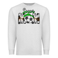 Oatmeal Heather Soccer Mom Premium Sweatshirt - CowhideDigitalArt