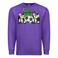 Purple Soccer Mom Premium Sweatshirt - CowhideDigitalArt