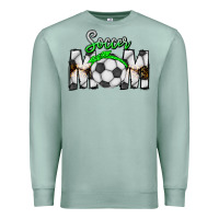 Seafoam Soccer Mom Premium Sweatshirt - CowhideDigitalArt