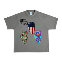 Tornado Im in a Fishing State of Mind Illinois Urban Heavy Tee - Bettercallsaul
