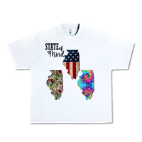 White Im in a Fishing State of Mind Illinois Urban Heavy Tee - Bettercallsaul