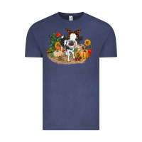 Vintage Denim Fall baby cow Vintage Tee - RanaPortraitStore