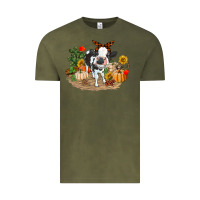 Vintage Olive Fall baby cow Vintage Tee - RanaPortraitStore