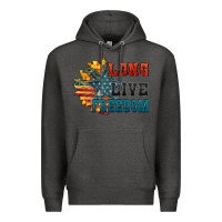 Charcoal Heather Long live freedom Premium Hoodie - FaDigitalArtStudio