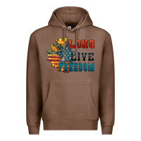 Chestnut Long live freedom Premium Hoodie - FaDigitalArtStudio