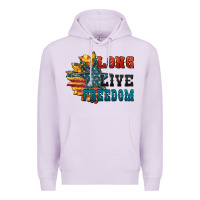 Lilac Long live freedom Premium Hoodie - FaDigitalArtStudio