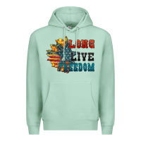 Seafoam Long live freedom Premium Hoodie - FaDigitalArtStudio