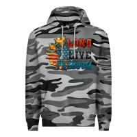 Slate Camo Long live freedom Premium Hoodie - FaDigitalArtStudio