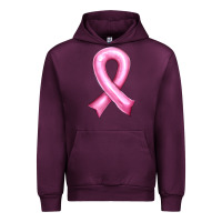 Mauve Wine Balloon cancer ribbon Urban Hoodie - Artiststas