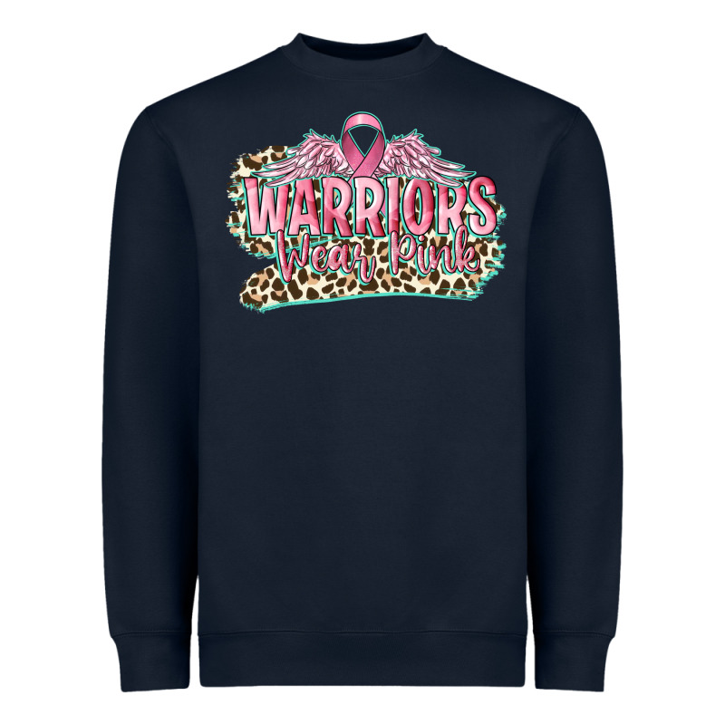 Warriors Wear Pink Breast Cancer Heavyweight Sweatshirt by CowGirlArtShop | Teevron