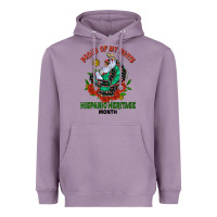 Lavender traditional lady hispanic heritage month Heavyweight Hoodie - BundleAndBundleShop