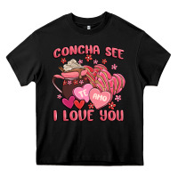 Black concha see te amo  i love you Heavy Core Tee - MaliasSmallBusiness