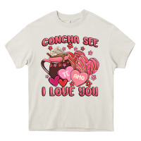 Cream concha see te amo  i love you Heavy Core Tee - MaliasSmallBusiness