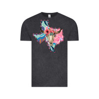 Vintage Black Texas Boho Bull Skull Vintage Tee - Bettercallsaul