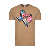 Vintage Coffee Texas Boho Bull Skull Vintage Tee - Bettercallsaul