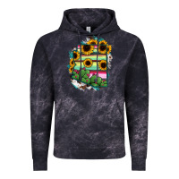 Cloud Black Arizona Map Sunflower Cactus Serape Vintage Hoodie - RanaPortraitStore