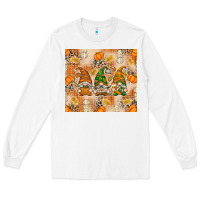 White Fall with Gnomes Long Sleeve Tee - texasbilliewilder