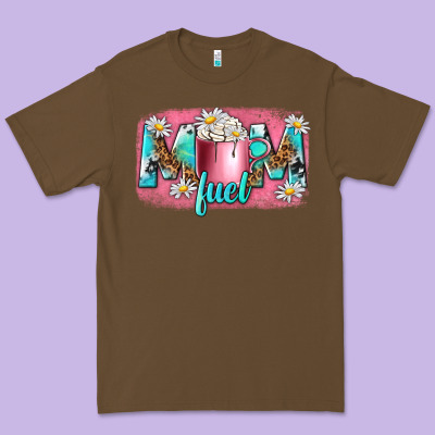 Mom Fuel Premium Tee Designed By Nancycooperartshop