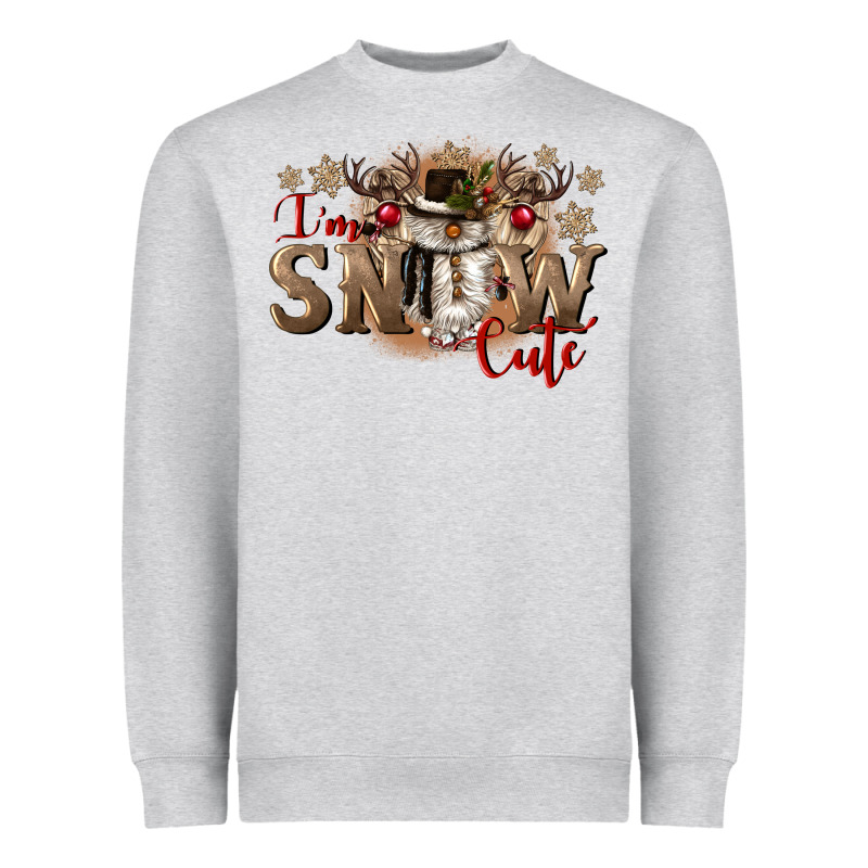 Im Snow Cute Heavyweight Sweatshirt by CowGirlArtShop | Teevron