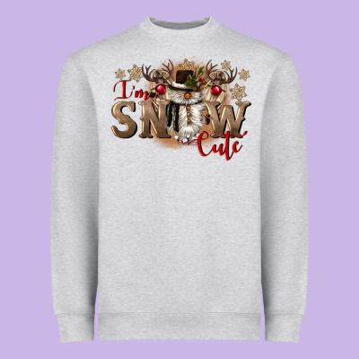 Im Snow Cute Heavyweight Sweatshirt Designed By Cowgirlartshop